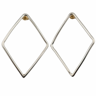 Diamond Earring, Silver, LG 