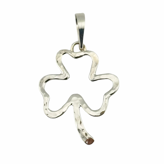 Shamrock Pendant, Silver