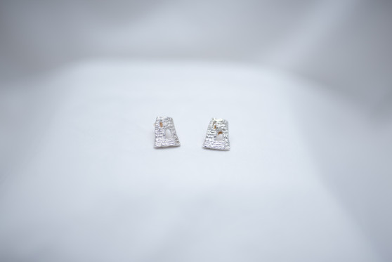 Sugar Mill Earrings, Silver 