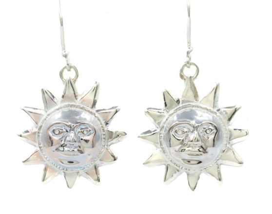 Papa Sun Earrings, Silver, Medium Papa Sun Earrings, Silver, Medium