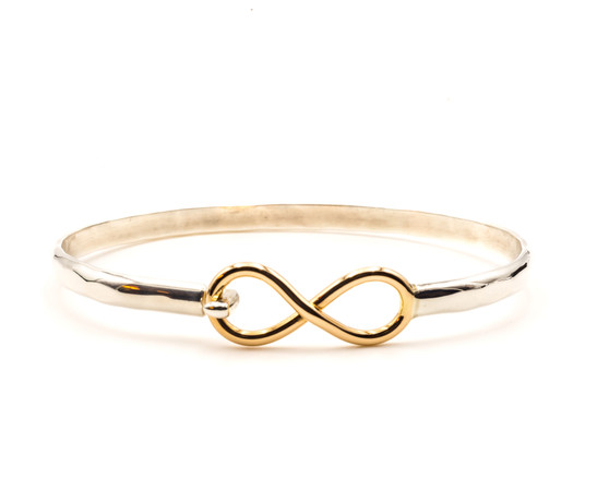 Gold Plated Pure Silver Infinity Bracelet – Curio Cottage