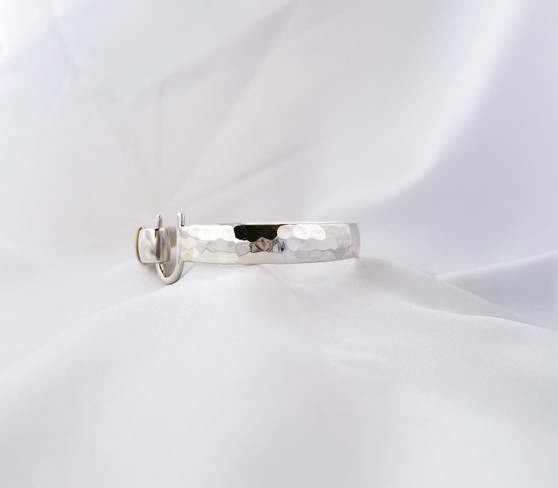 Hook Bracelet Silver & 14k, 10mm