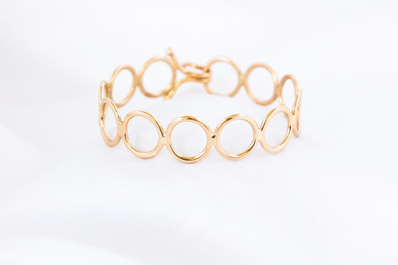 Hard Circle Bracelet, 14k Hard Circle Bracelet, 14k