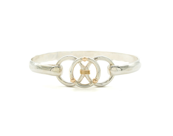 Trifecta, Silver & 14k, 5mm Trifecta, Silver & 14k, 5mm