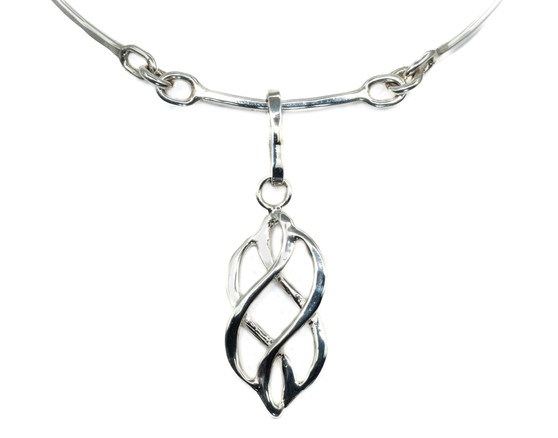 小物 silver design chain bell motif arabesque Arabesque Pendant, Silver - Sonya Ltd