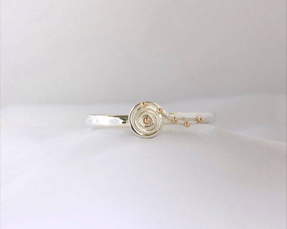 HURRICANE BERYL BRACELET, SILVER & 14K BALLS