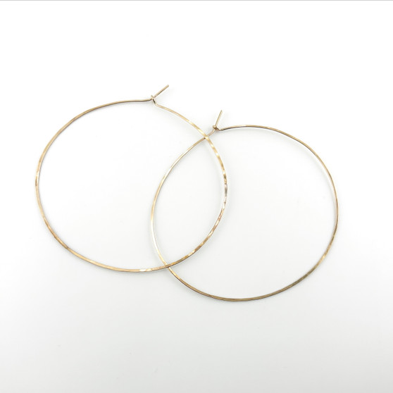 Light Hoops, 14K XXL