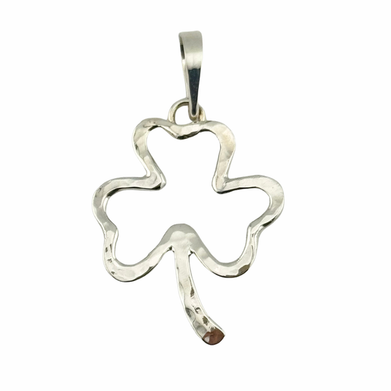 Shamrock Pendant, Silver