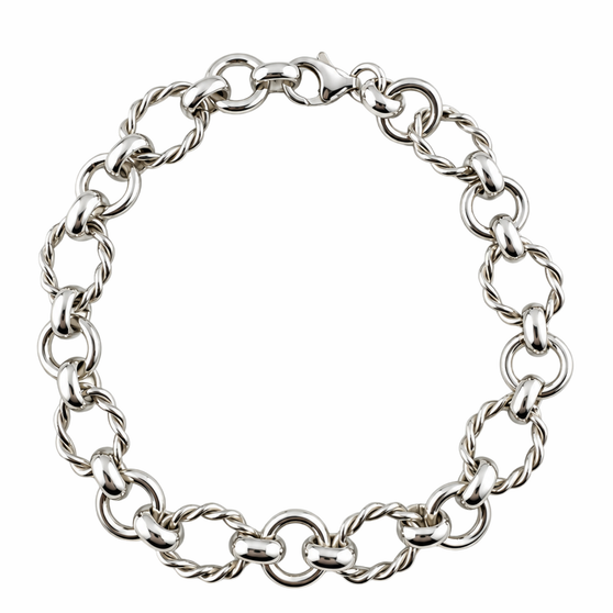 Twisted Circle Bracelet, 8.5" !One of a Kind!