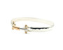 Latch Bracelet, Silver & 14K Gold, 6mm