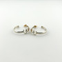 Hook Earrings, Silver & 14k, Lg