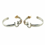 Hook Earrings, Silver & 14k, Lg
