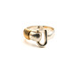 St. Croix Hook Ring, Silver & 14K Gold, 5mm 