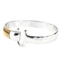 St. Croix Hook Bracelet, Silver & 14K Gold, 8mm 