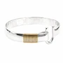 St. Croix Hook Bracelet, Silver & 14K Gold, 8mm 