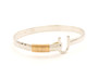 St. Croix Hook Bracelet, Silver & 14K Gold, 6mm 