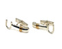 St Croix Hook Cuff Link, Silver & 14k, 5mm