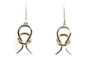 Avalon Earrings, Silver & 14K Gold 