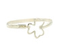 Shamrock Bracelet,Silver, 5mm