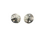 Sand Dollar Post Earrings, Silver, Small 