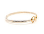 Infinity Bracelet, Silver & 14k, 4mm