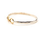 Infinity Bracelet, Silver & 14k, 4mm