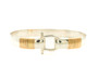 Shackle Bracelet, Silver & 14k, 8mm