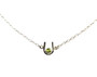 St.Croix Peridot Hook Necklace, Silver , 18" St.Croix Peridot Hook Necklace, Silver , 18"