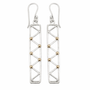 Pueblo Earrings, Silver & 14K