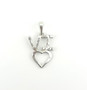 I Love VI Pendant, Silver