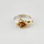 Lily Ring, 4MM,  Silver & 14K Gold