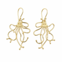 Octopus Earrings, 14K - French Wire