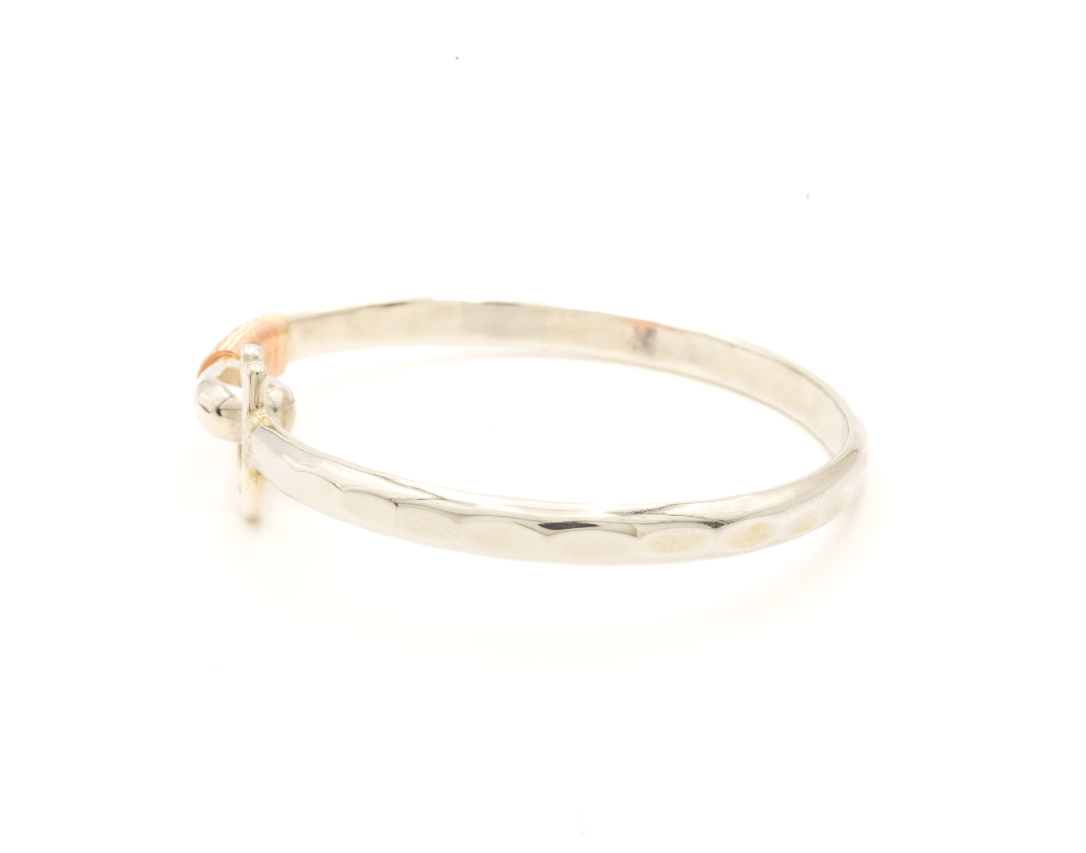 Water Cuff Bracelet in Rose Gold, S