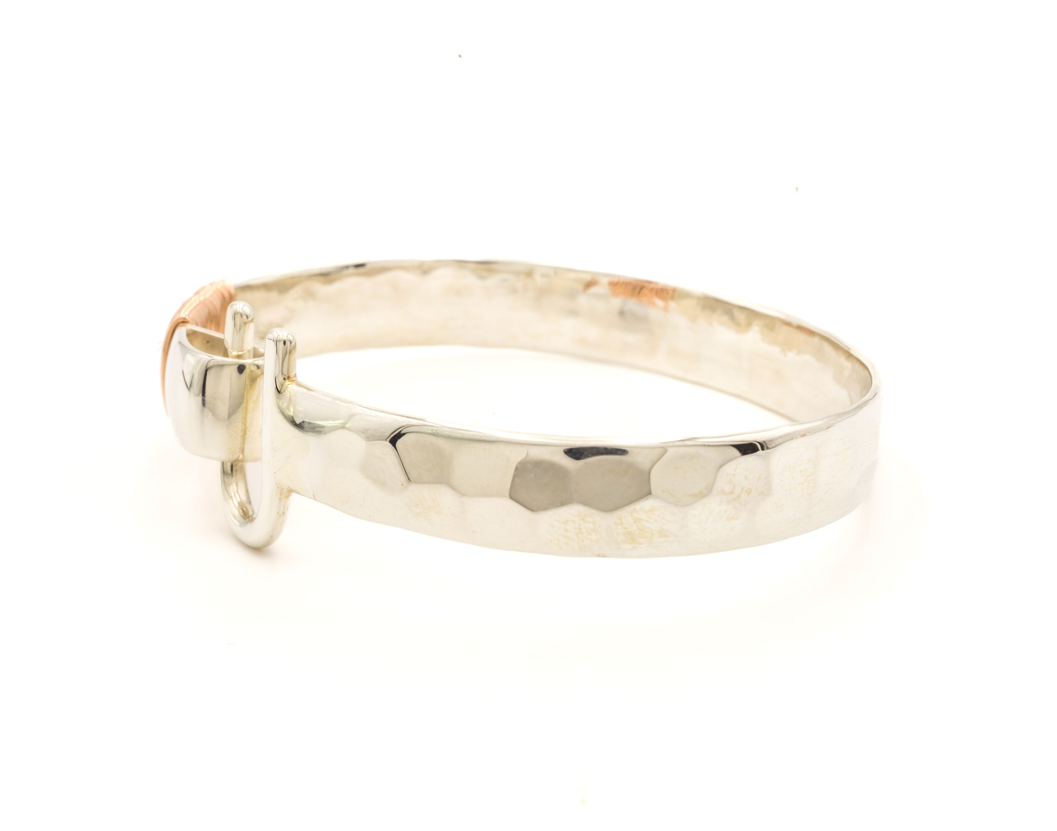 St.Croix Hook Bracelet Silver & Rose Gold, 8mm - Sonya Ltd