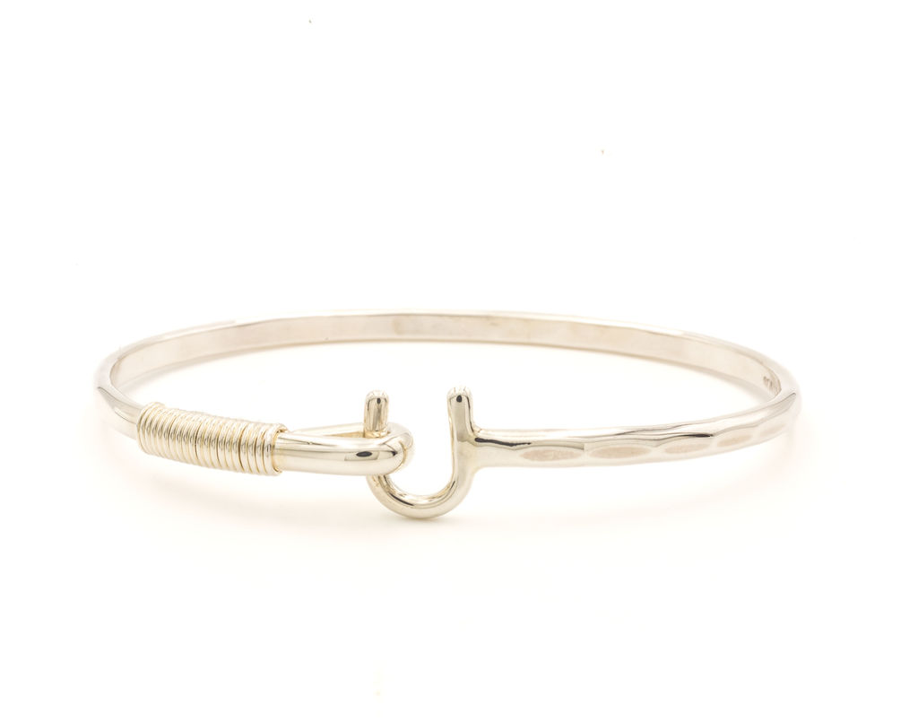 St. Croix Hook Bracelet, Silver, 3mm - Sonya Ltd