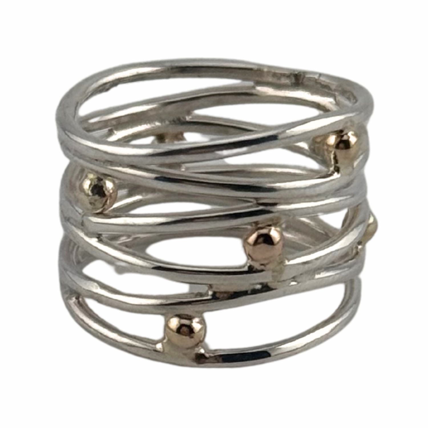 Roots Ring, Silver & 14K. - Sonya Ltd