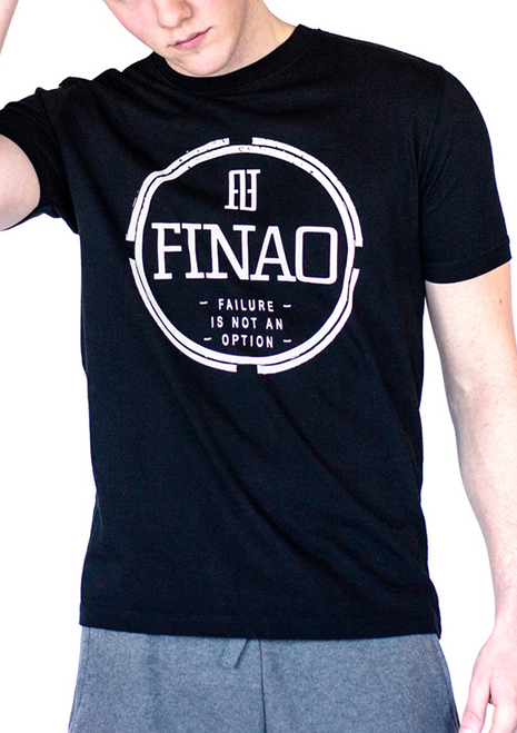 FINAO® Classics Crew Neck Pursuit Tee Black