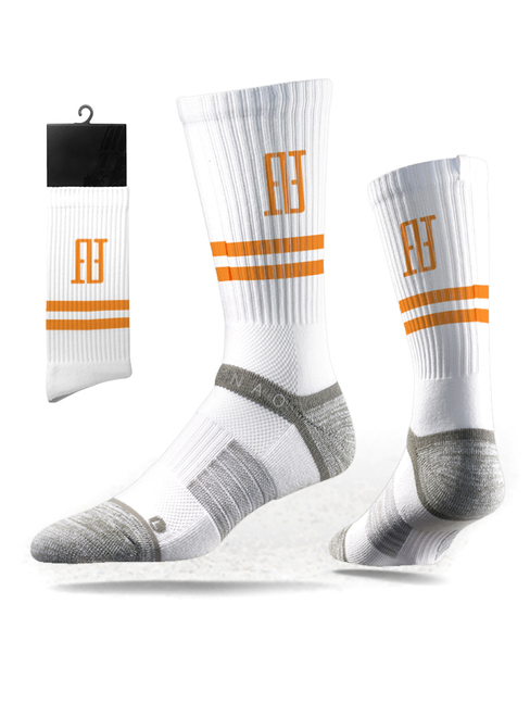 FINAO® Classics Strideline Tech Athletic Socks - White