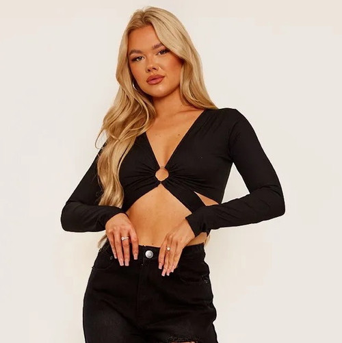 Black Crop Top