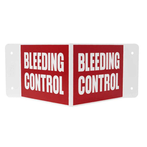 Bleeding-Control-Wall-Sign-Three-Dimensional-3D-or-Flat