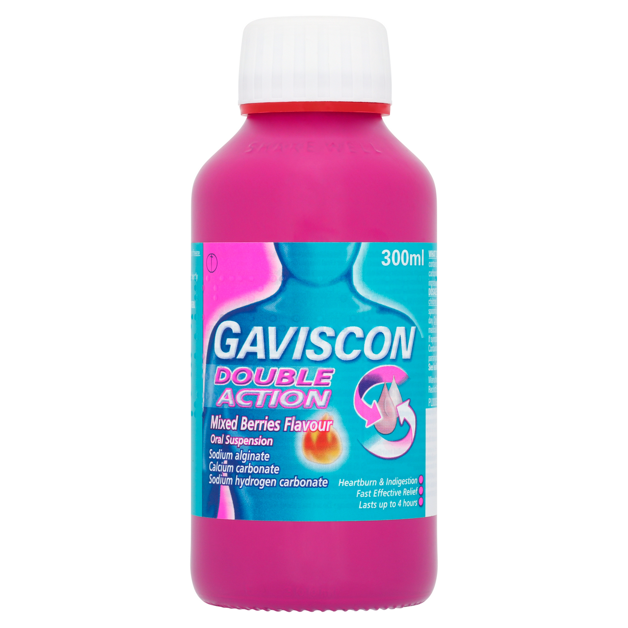 Gaviscon Double Action Mixed Berries Flavour Oral Suspension 300ml