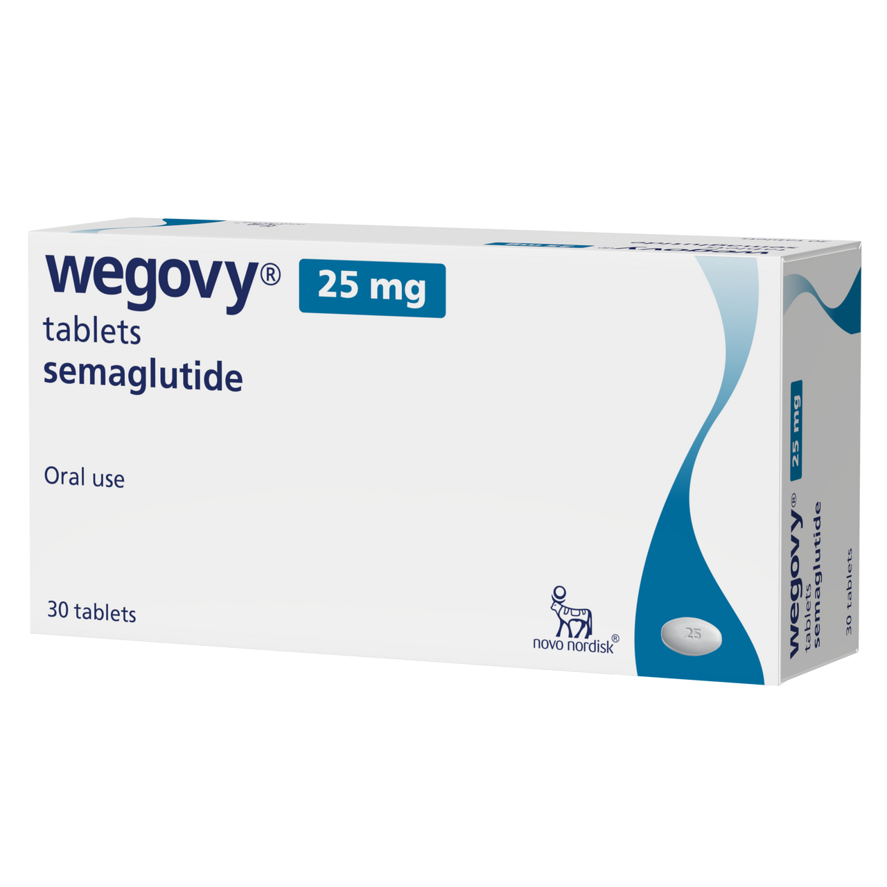 .25mg semaglutide Wegovy 25mg GLP-1 Pill - 30 Tablets Wegovy 0.25mg | Weight Management
