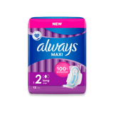 Always Maxi Long Sanitary Towels (Size 2) Wings x12 Pads