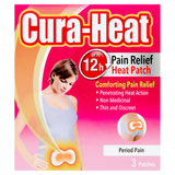 Cura Heat Period Pain Patch 3s