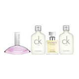 Calvin Klein Women's Mini  2 x CK One Eau De Toilette 10ml + Euphoria Eau De Parfum  5ml + Eternity Eau De Parfum 5ml