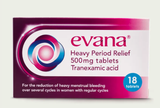 Evana Heavy Period Relief 500mg Tablets