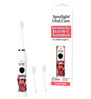 Spotlight Oral Care Kids Electric Toothbrush - Cici the Cheetah
