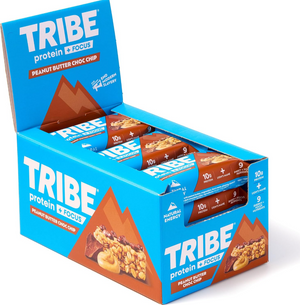 TRIBE Protein Focus Peanut Butter Choc Chip 12x60g