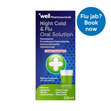 Well Night Cold & Flu Oral Solution 200ml