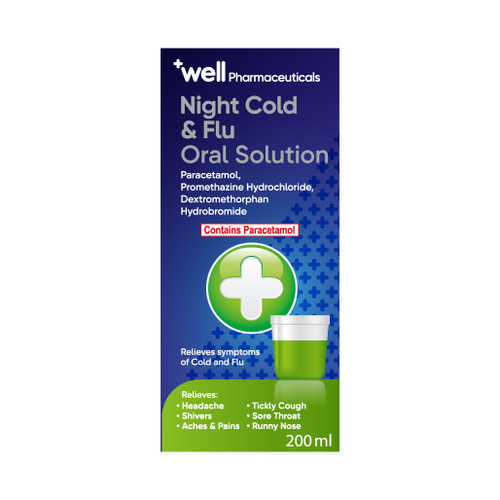 Well Night Cold & Flu Oral Solution 200ml